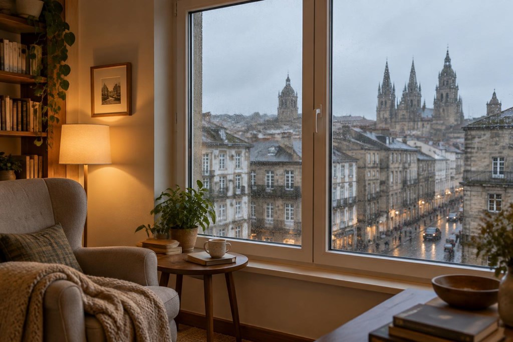 Foto 1 Adiós al frío y al ruido: cambio de ventanas de PVC en Santiago de Compostela