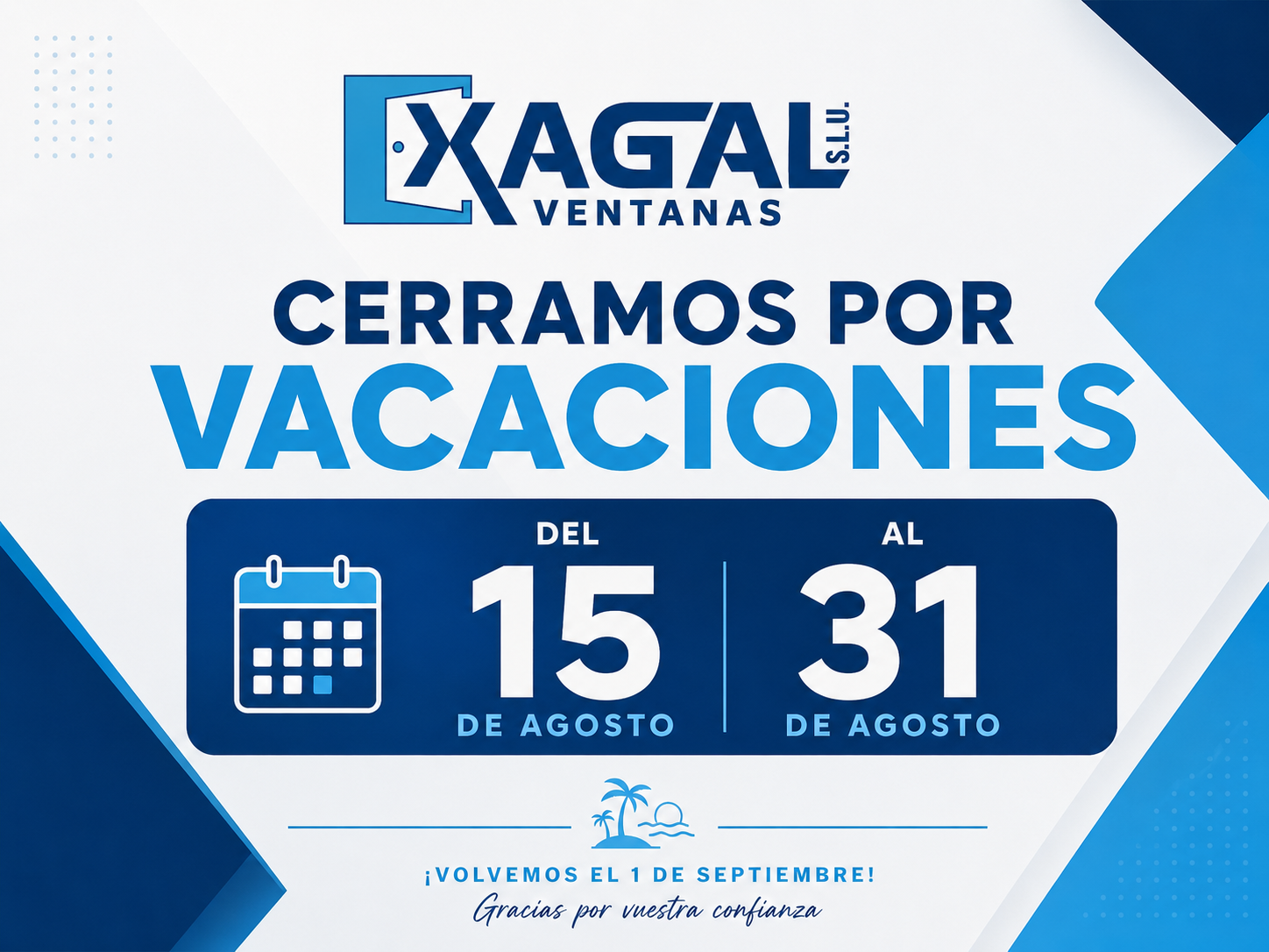 Cerrado por vacaciones