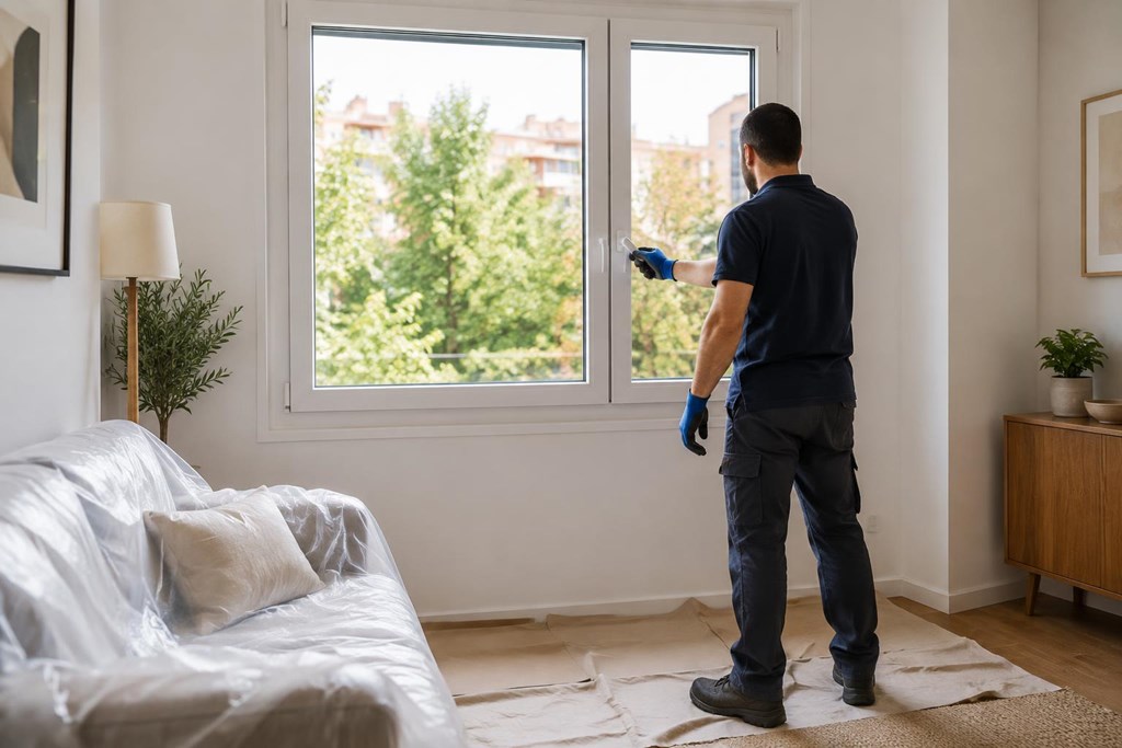 Foto 1 Renovación de ventanas con la mínima obra y protección del lugar en Santiago de Compostela
